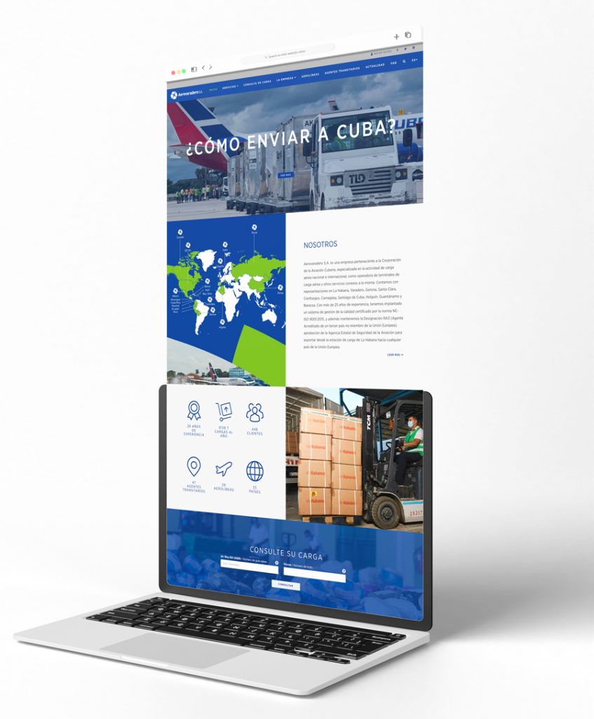 Diseño web aerovaradero