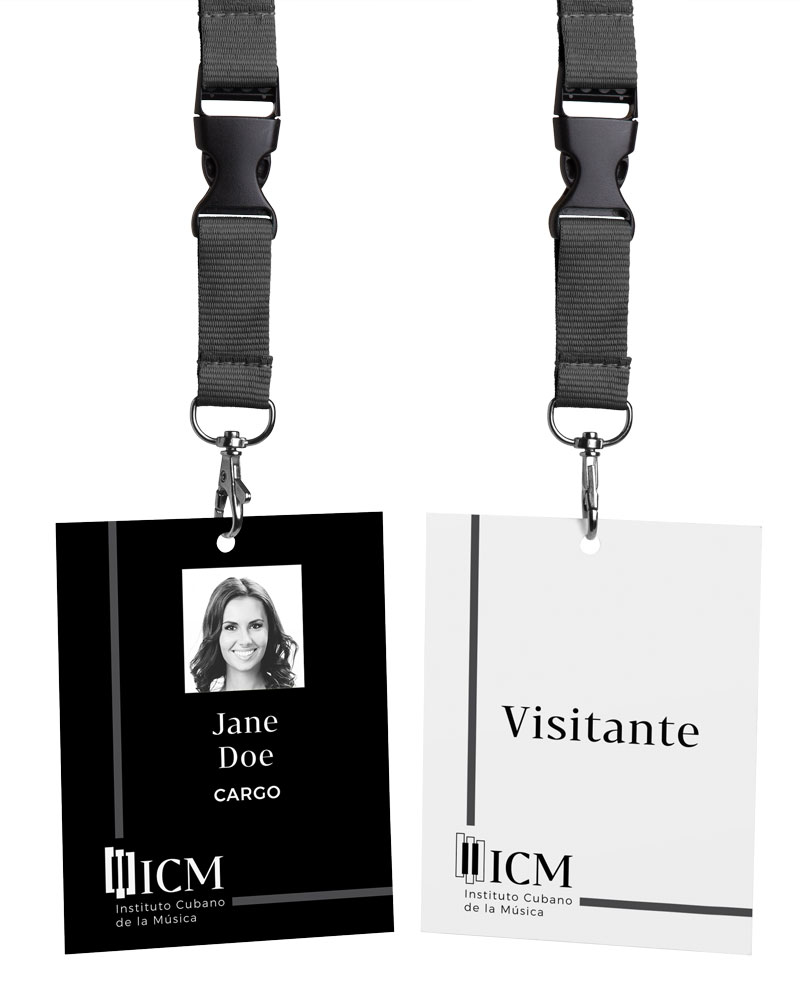 Instituto Cubano de la Música-diseño de estafeta identificativa