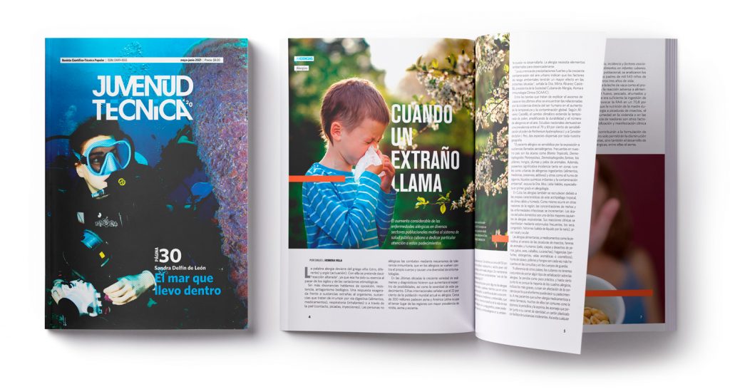 Diseños editorial para la revista Juventud Técnica