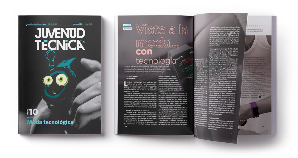 Diseños editorial para la revista Juventud Técnica