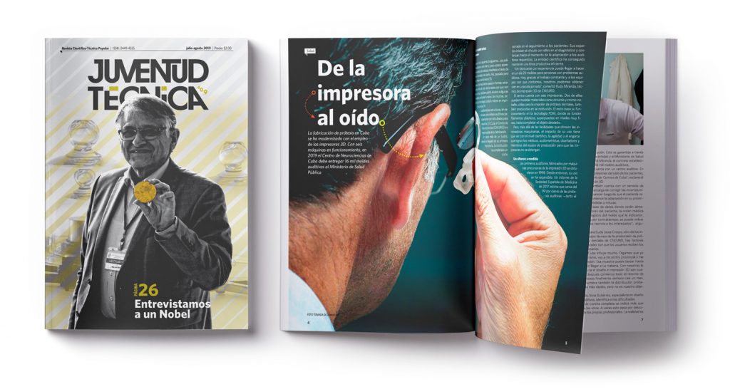 Diseños editorial para la revista Juventud Técnica