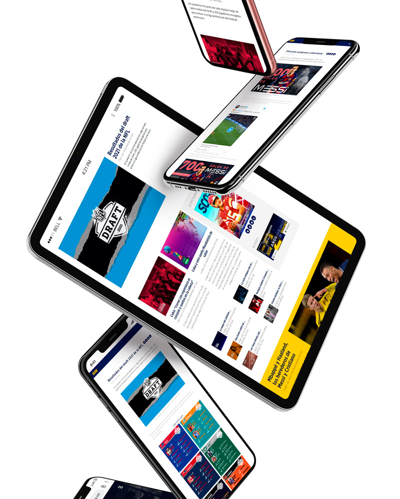 Diseño de sitio web para la revista de temática deportiva SCORE