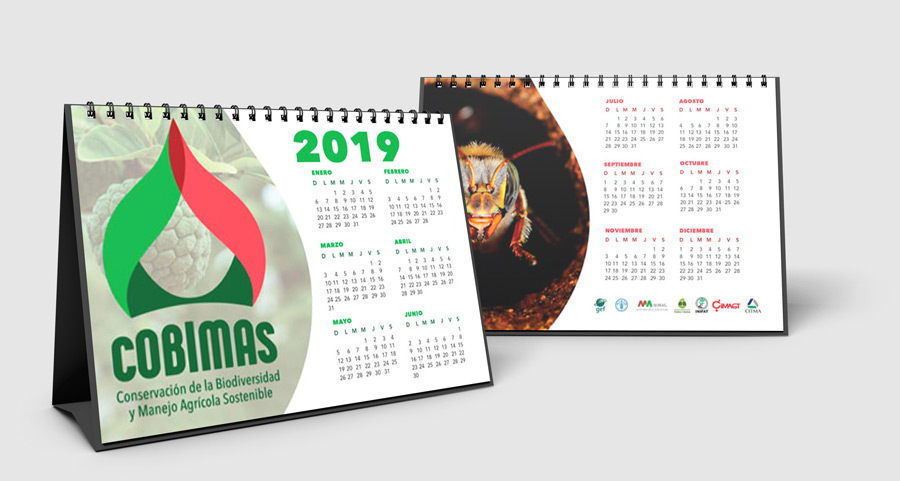 Diseño de marca COBIMAS_calendario de mesa