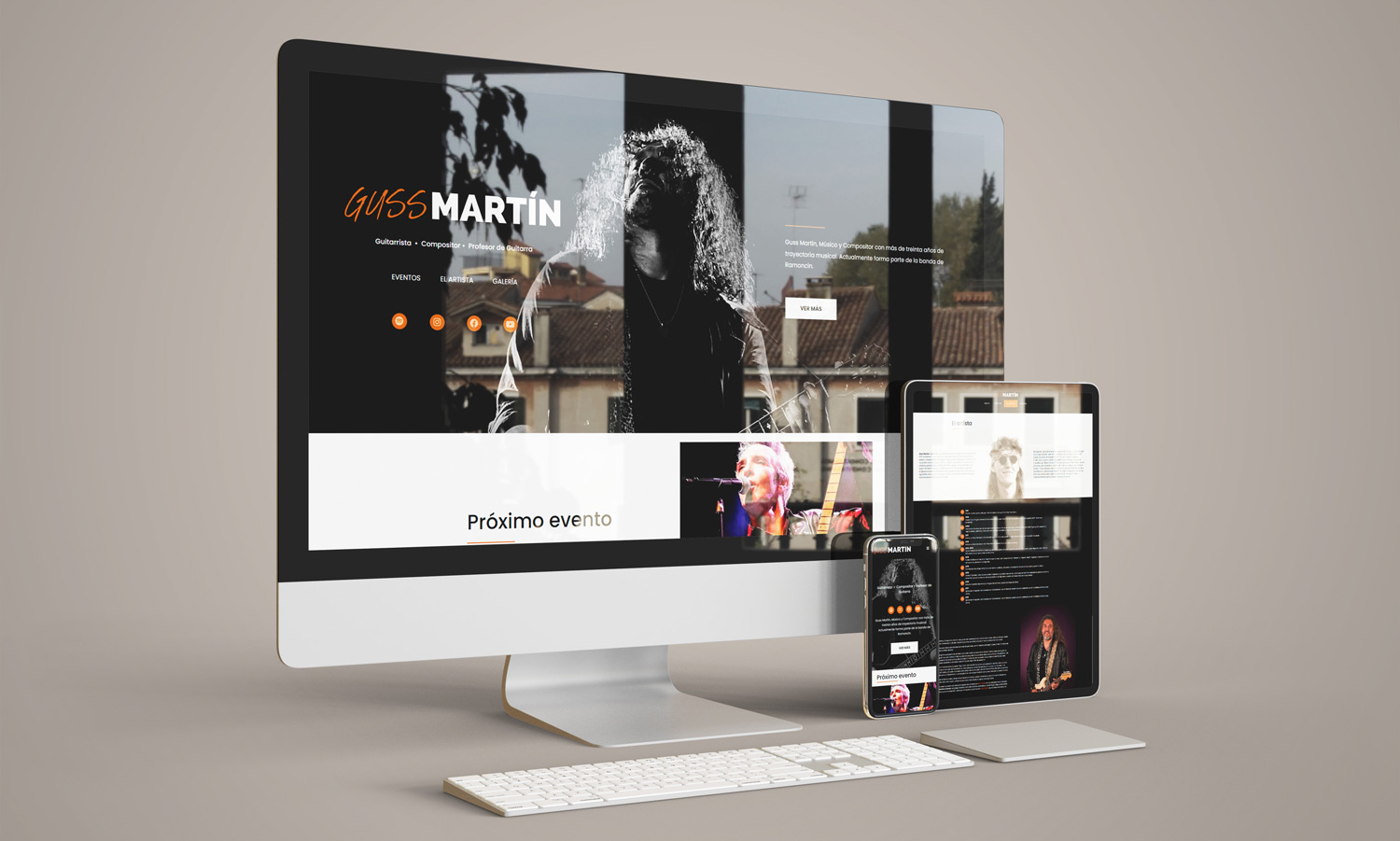 Diseño web Guss Martín